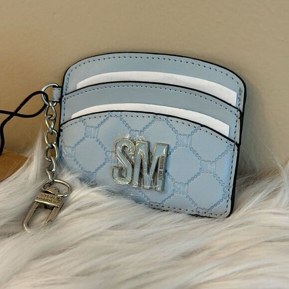 NWT Steve Madden Card Case Wallet - Light Blue - Picture 5 of 7